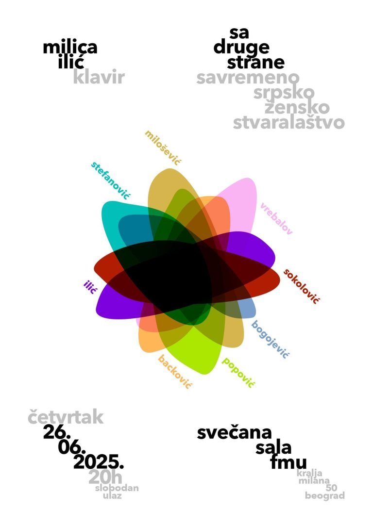 Read more about the article Milica Ilić: U potrazi za “drugom stranom” savremene srpske muzike, Velika sala FMU, 26. VI 2025.